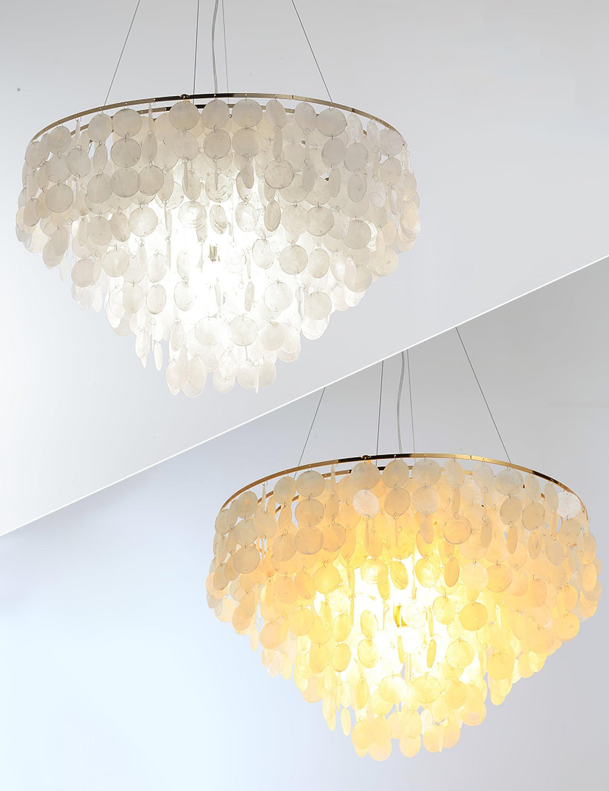 Esileth Kronleuchter im postmodernen Luxus-Stil mit Schalen-Windglocken