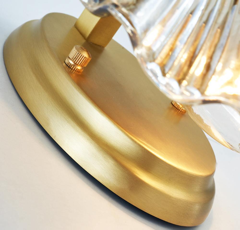 Neo Premium Elegance Messing-Glas-Wandleuchte
