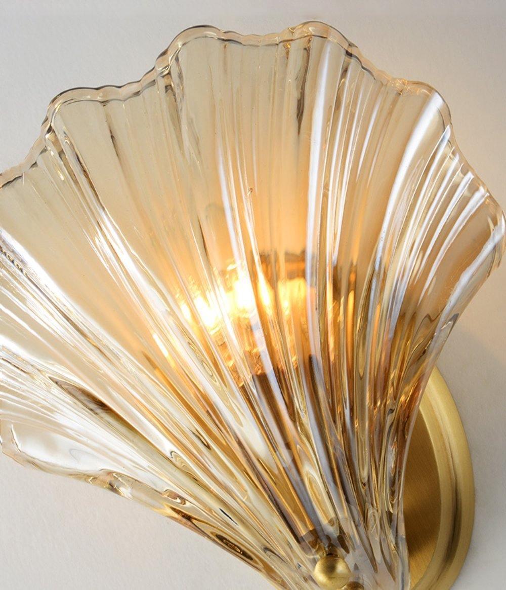 Neo Premium Elegance Messing-Glas-Wandleuchte