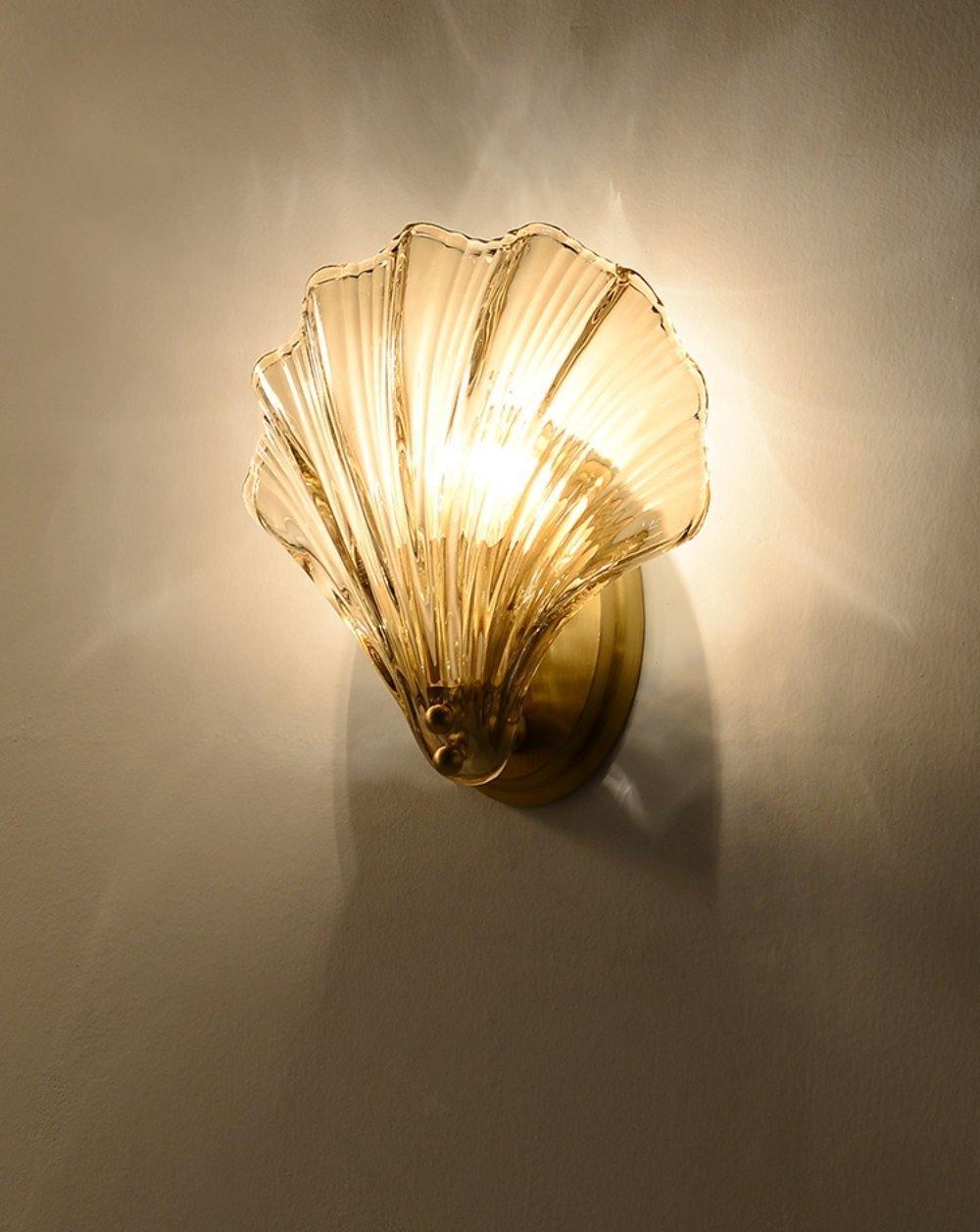 Neo Premium Elegance Messing-Glas-Wandleuchte