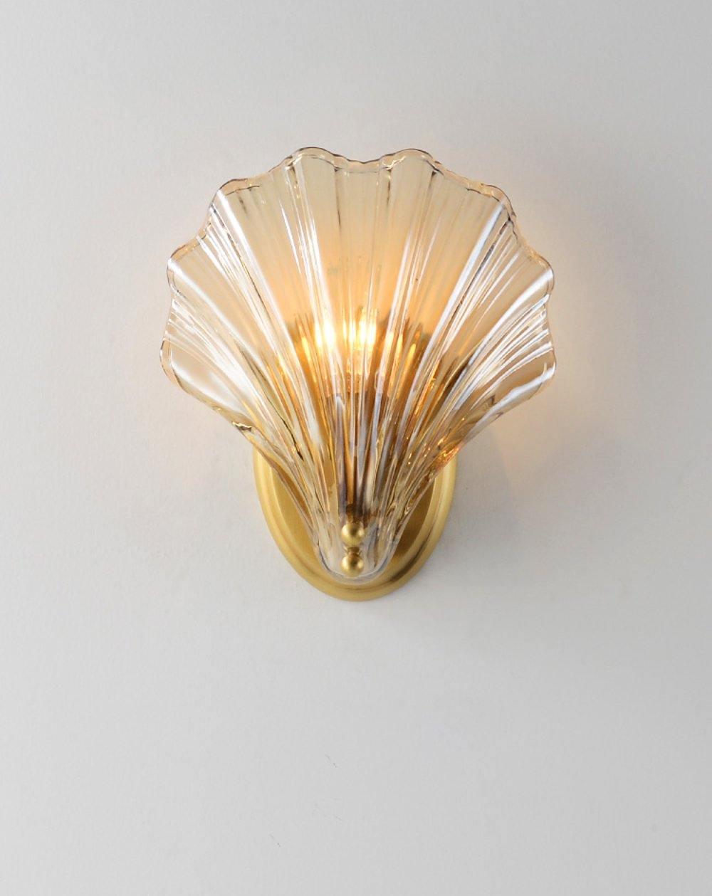 Neo Premium Elegance Messing-Glas-Wandleuchte