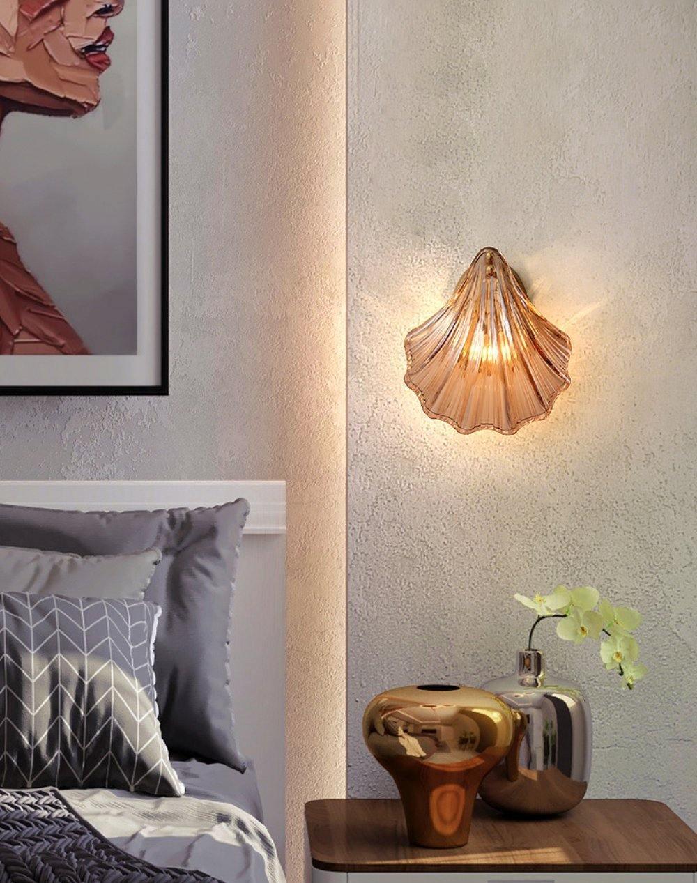 Neo Premium Elegance Messing-Glas-Wandleuchte