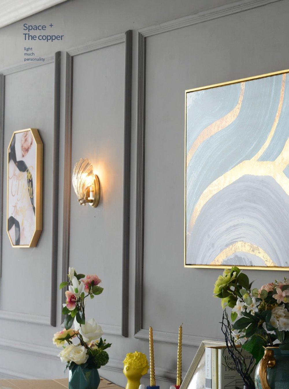 Neo Premium Elegance Messing-Glas-Wandleuchte