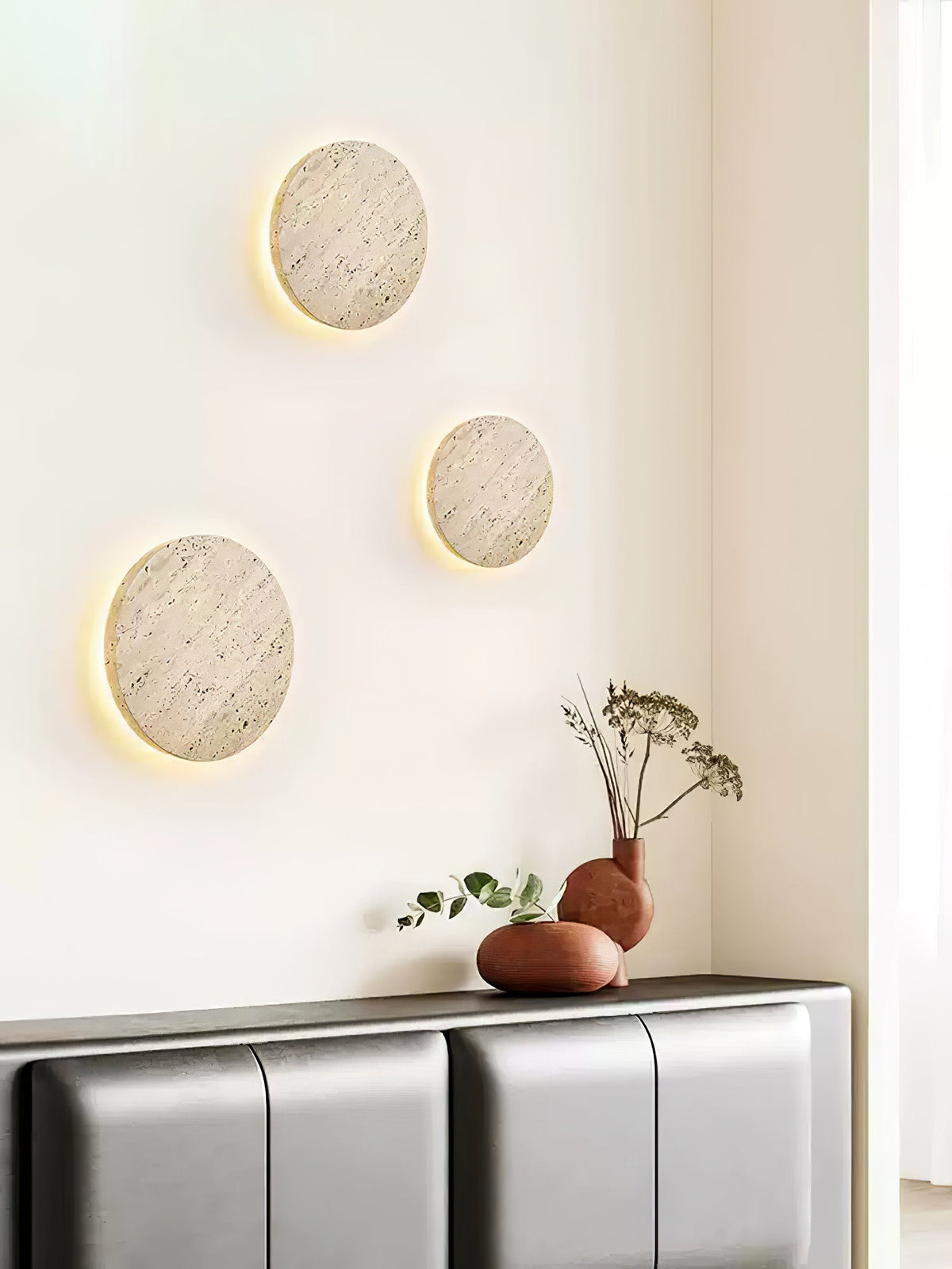 Artale Travertine-Wandleuchte