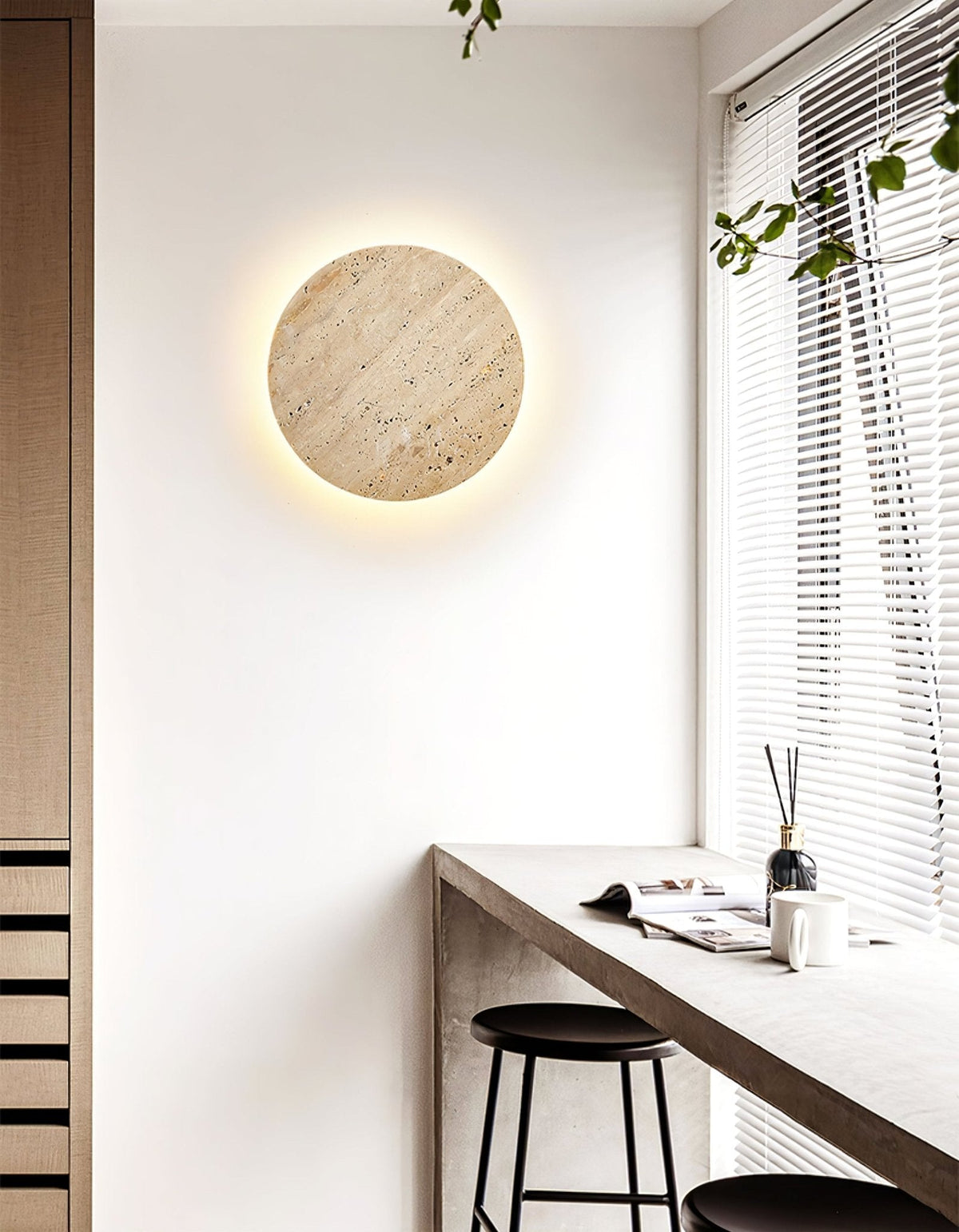 Artale Travertine-Wandleuchte