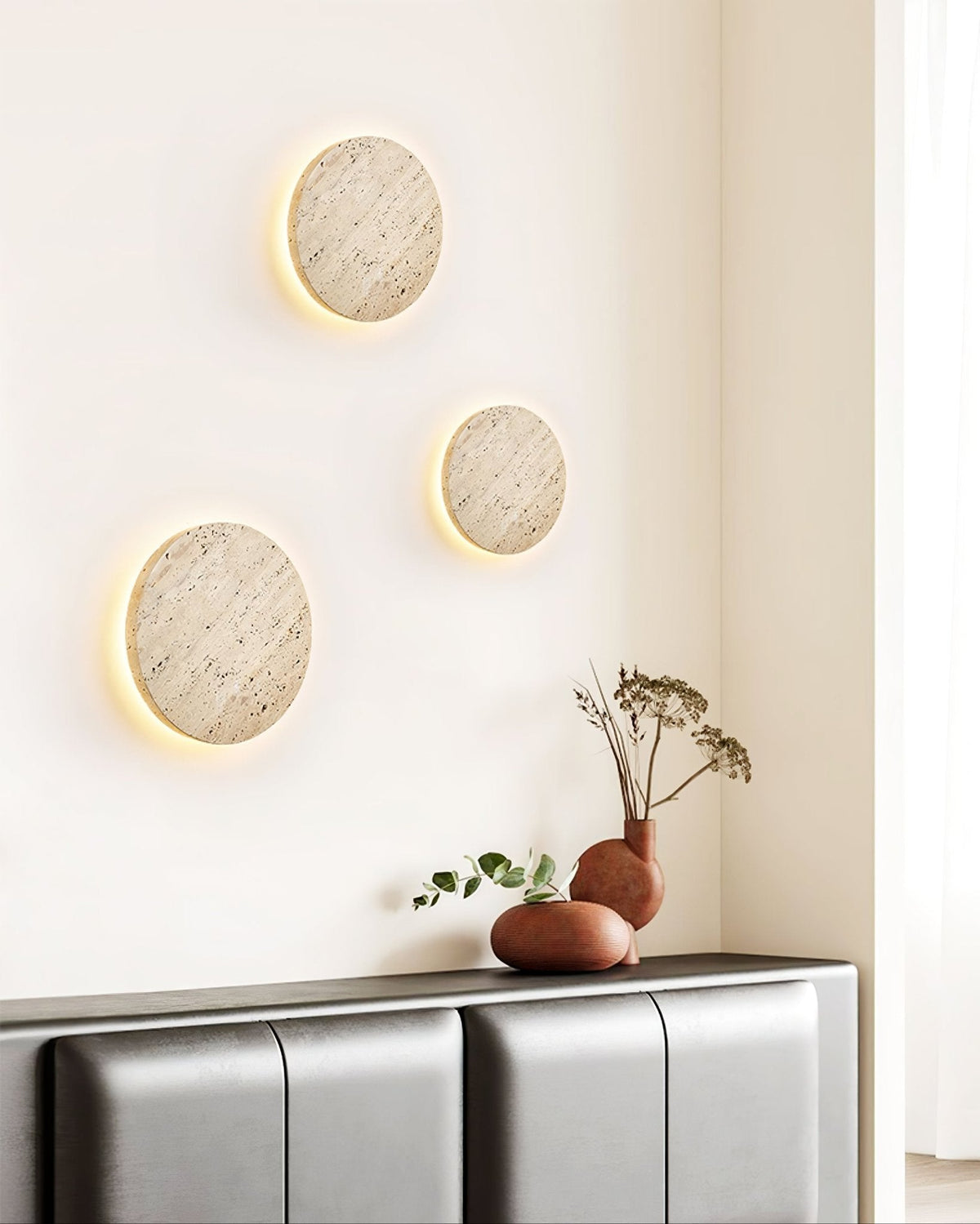 Artale Travertine-Wandleuchte