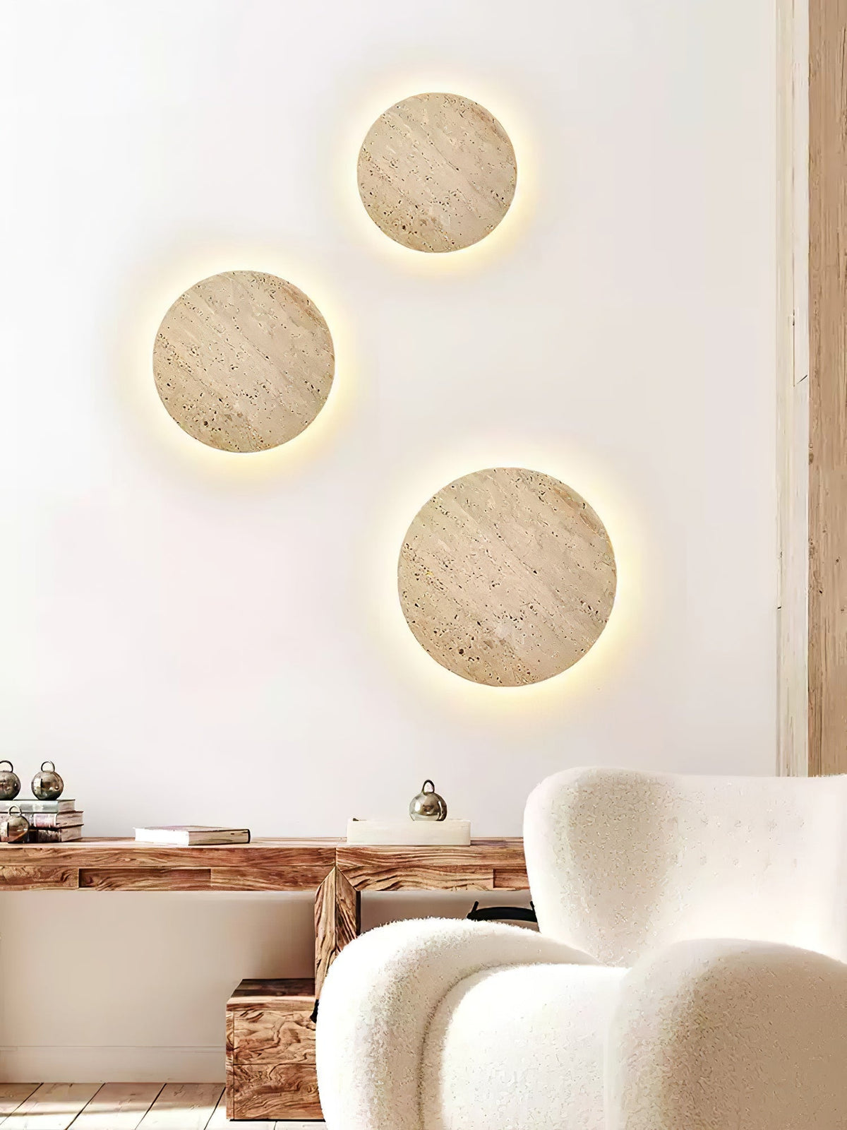 Artale Travertine-Wandleuchte