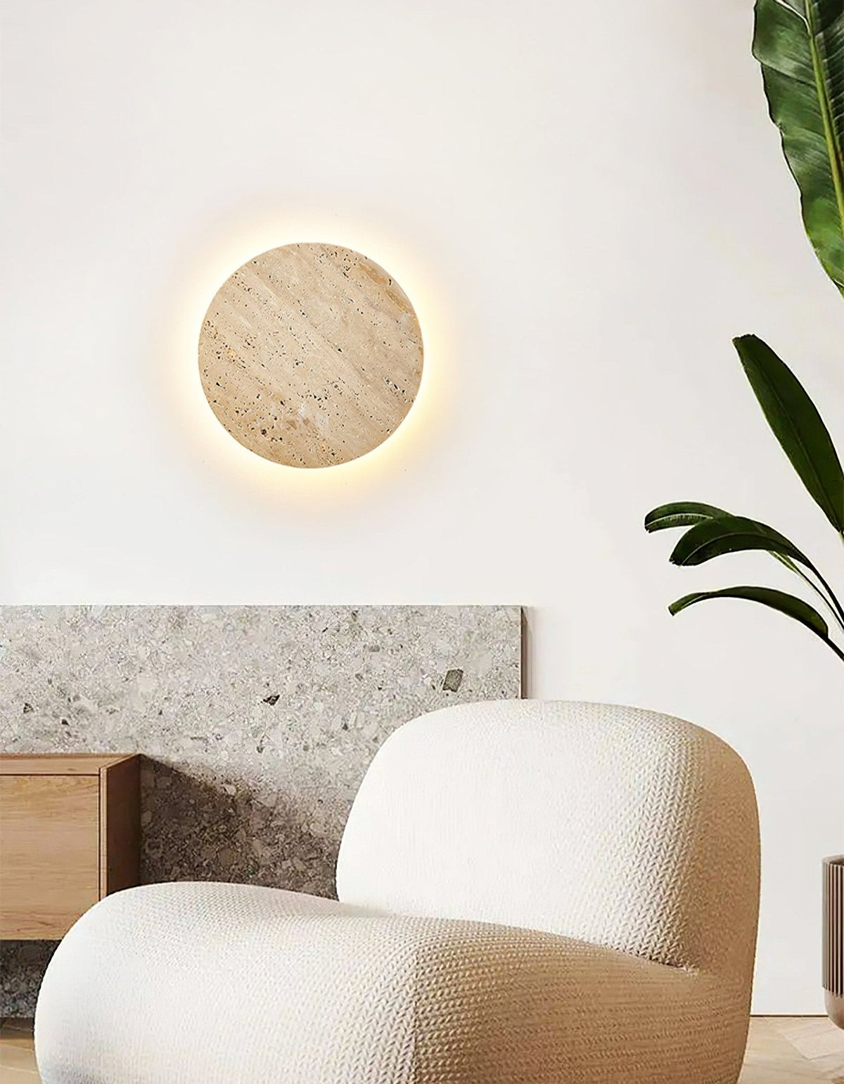 Artale Travertine-Wandleuchte