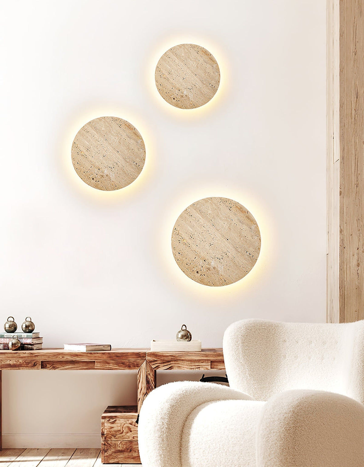 Artale Travertine-Wandleuchte