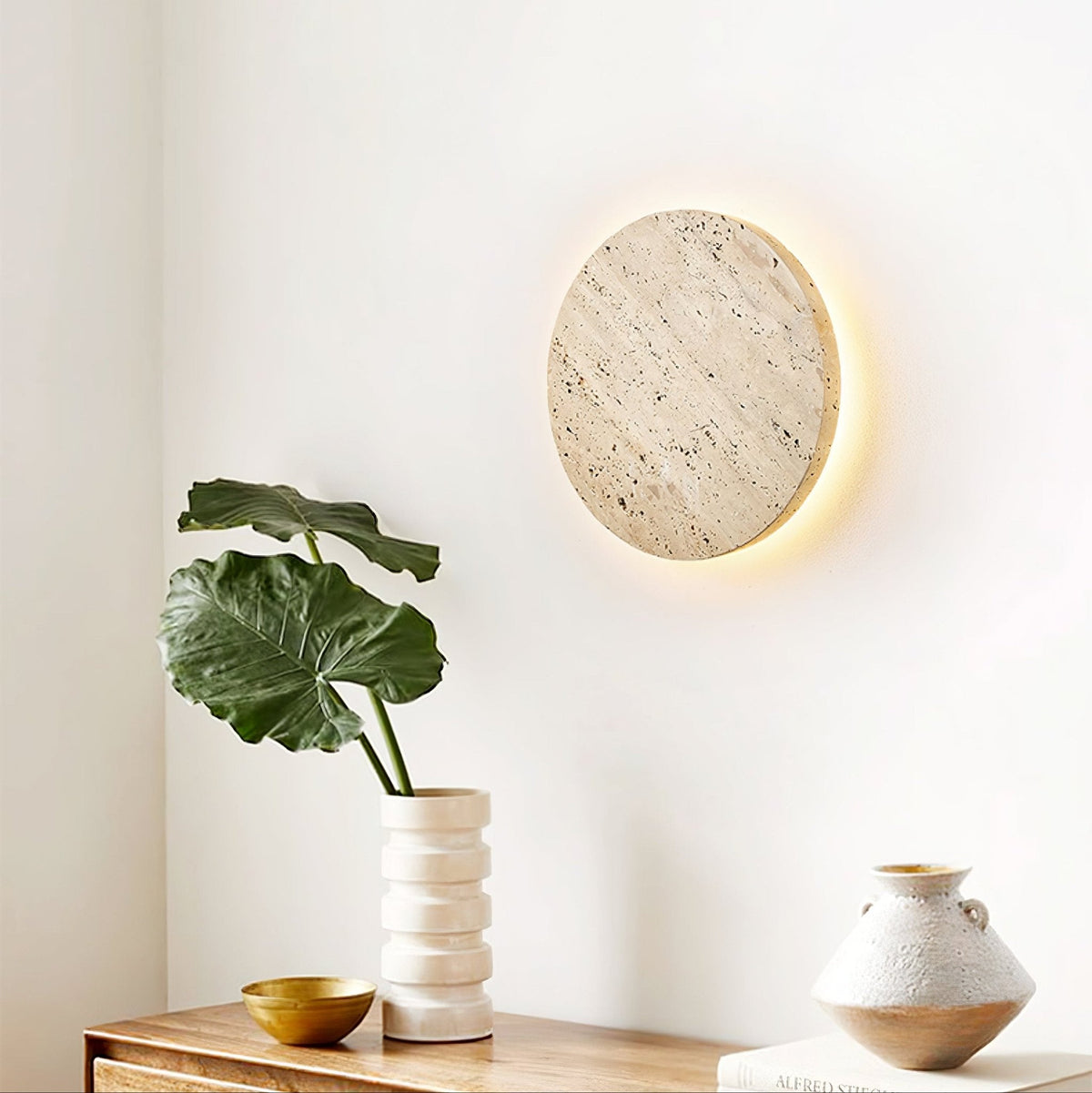 Artale Travertine-Wandleuchte