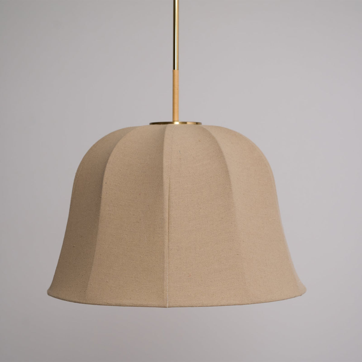 Fioalielle Vintage Stoff-Pendelleuchte Beige