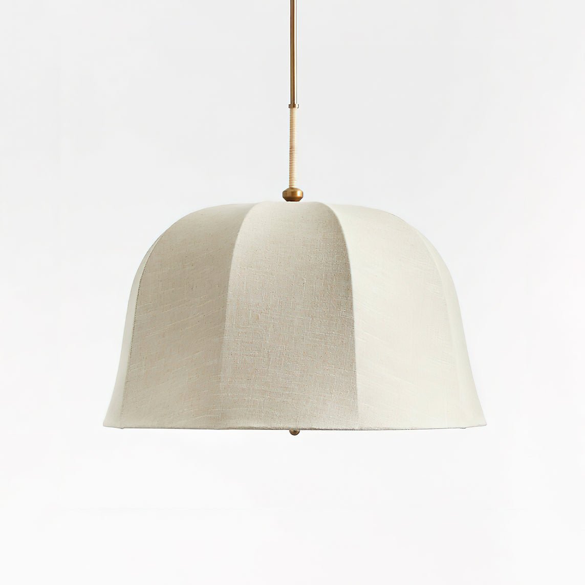 Fioalielle Vintage Stoff-Pendelleuchte Beige