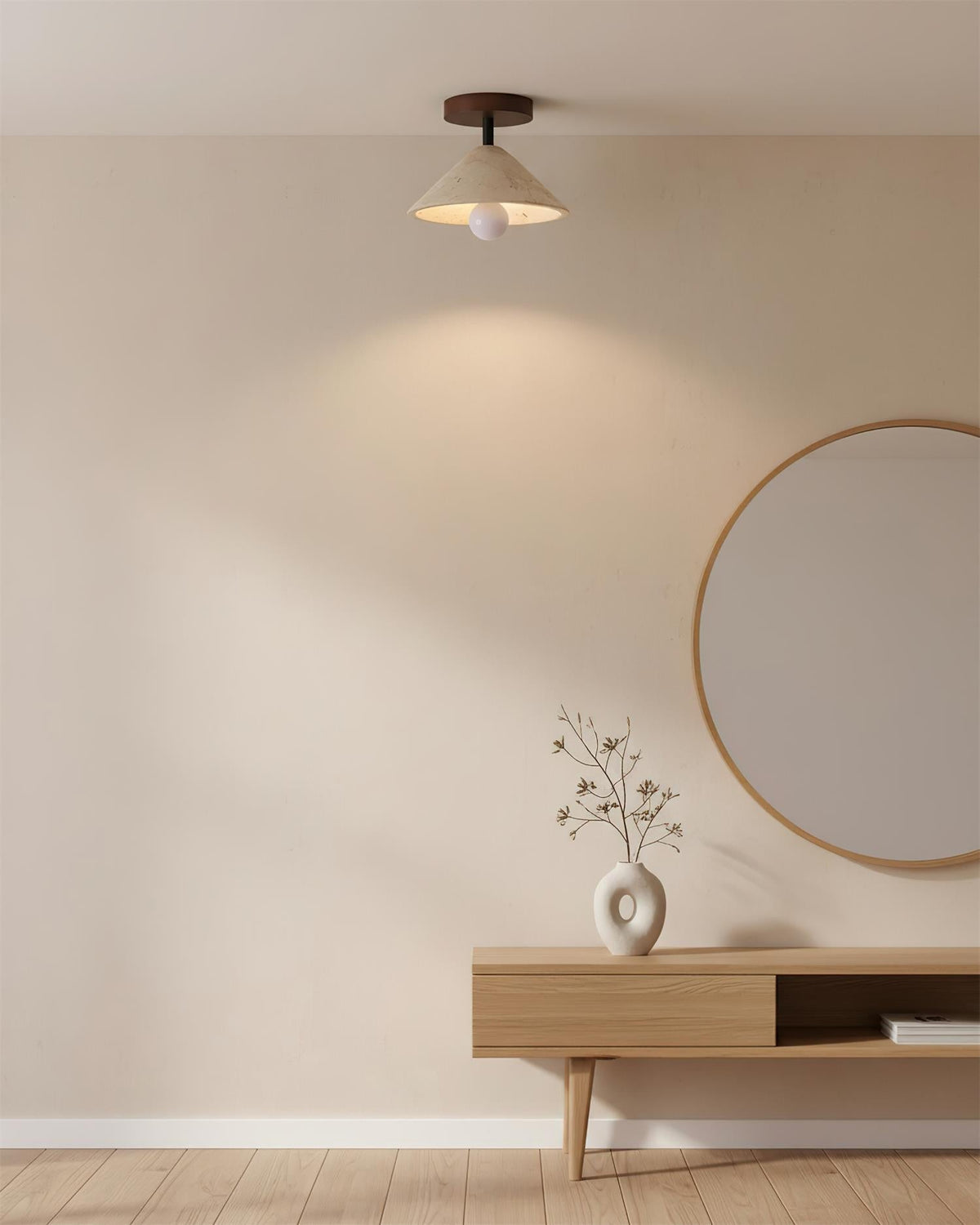 Valorian Travertine Deckenleuchte