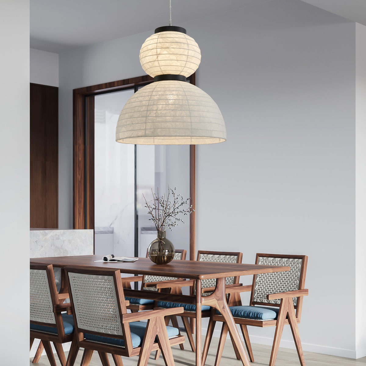 Uldoror traditionelle Kunst moderne Seide Pendelleuchte