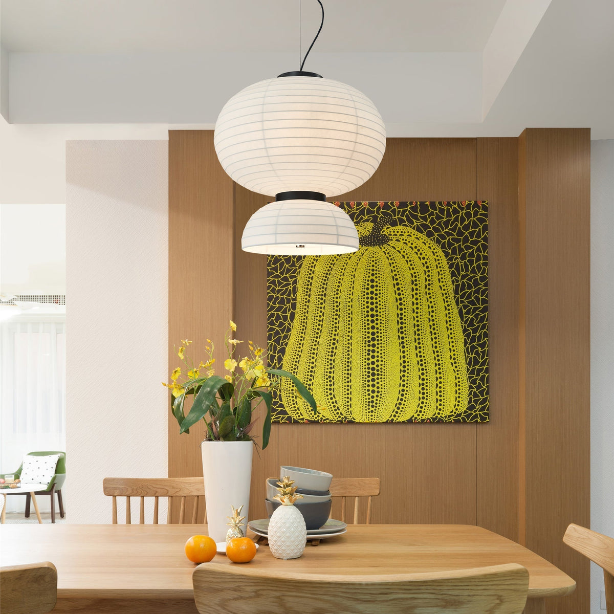 Uldoror traditionelle Kunst moderne Seide Pendelleuchte