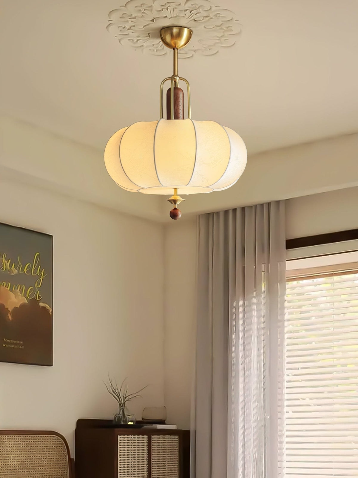 Caseline Retro Gold Pendelleuchte
