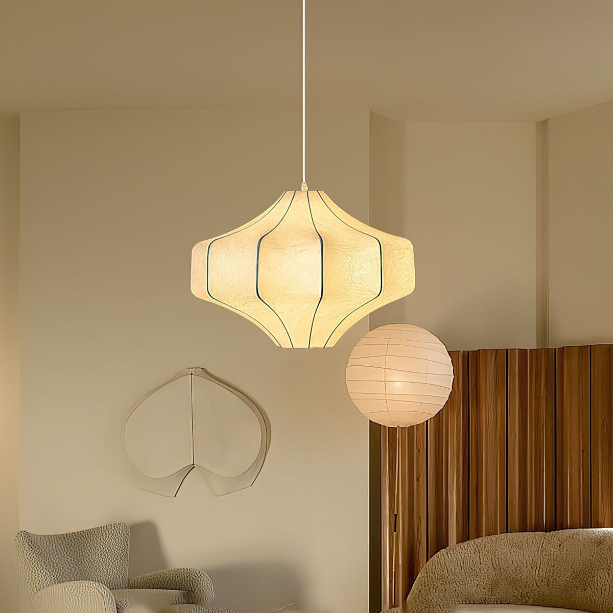 Elixor Silken Aura Seide Pendelleuchte