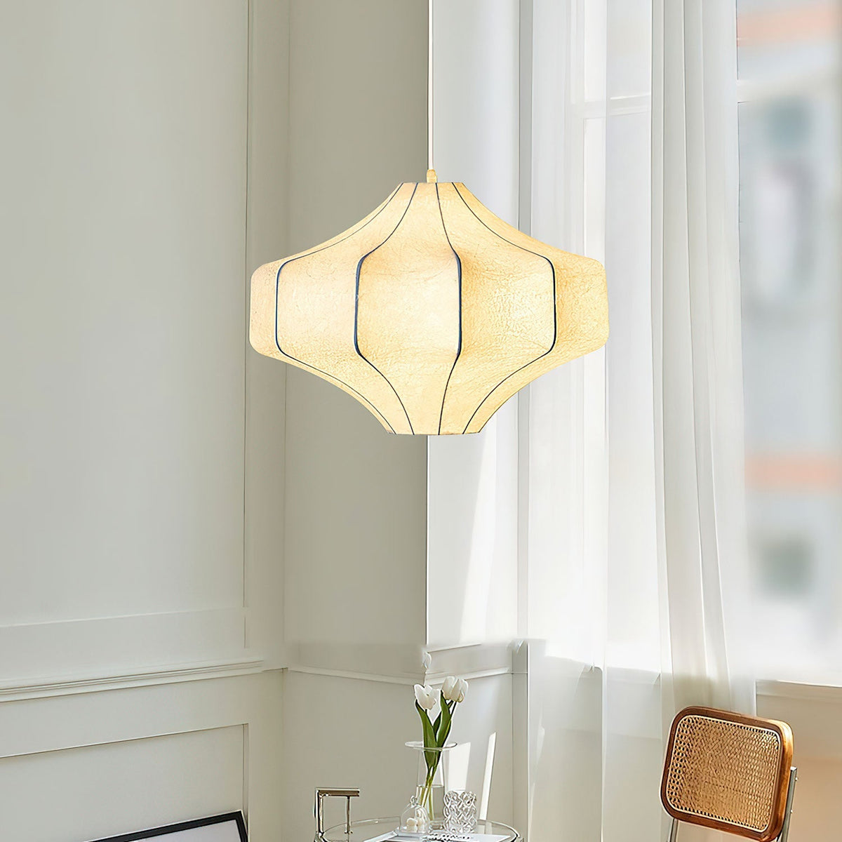 Elixor Silken Aura Seide Pendelleuchte
