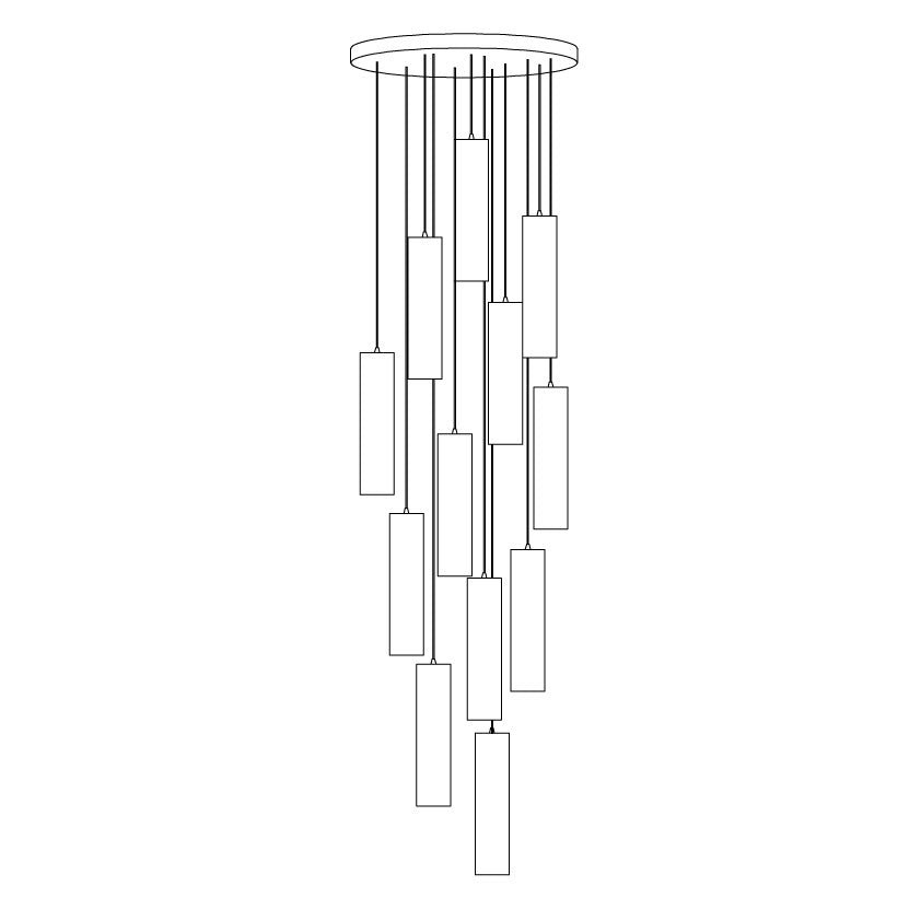 Lunexi Cluster Alabaster Pendelleuchte