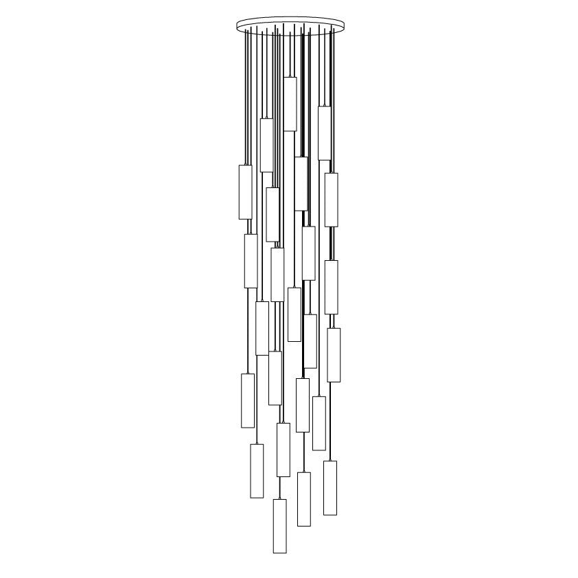 Lunexi Cluster Alabaster Pendelleuchte