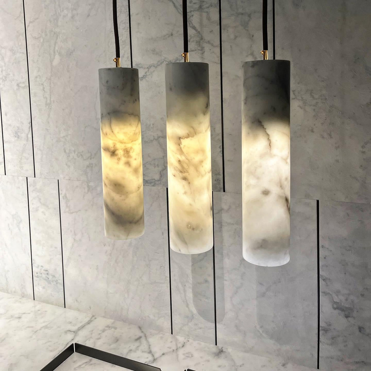 Lunexi Cluster Alabaster Pendelleuchte