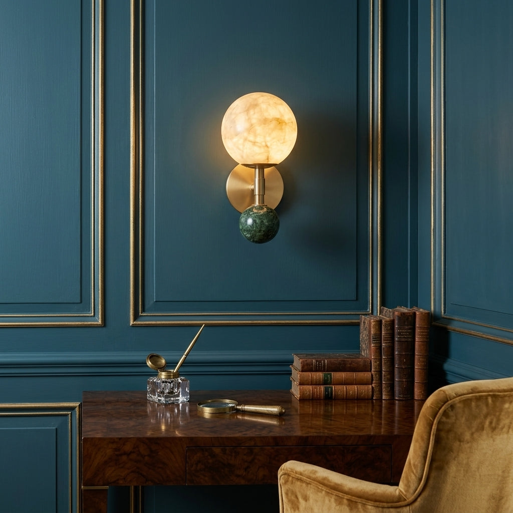 Tarrowcombe Wandleuchte aus Alabaster