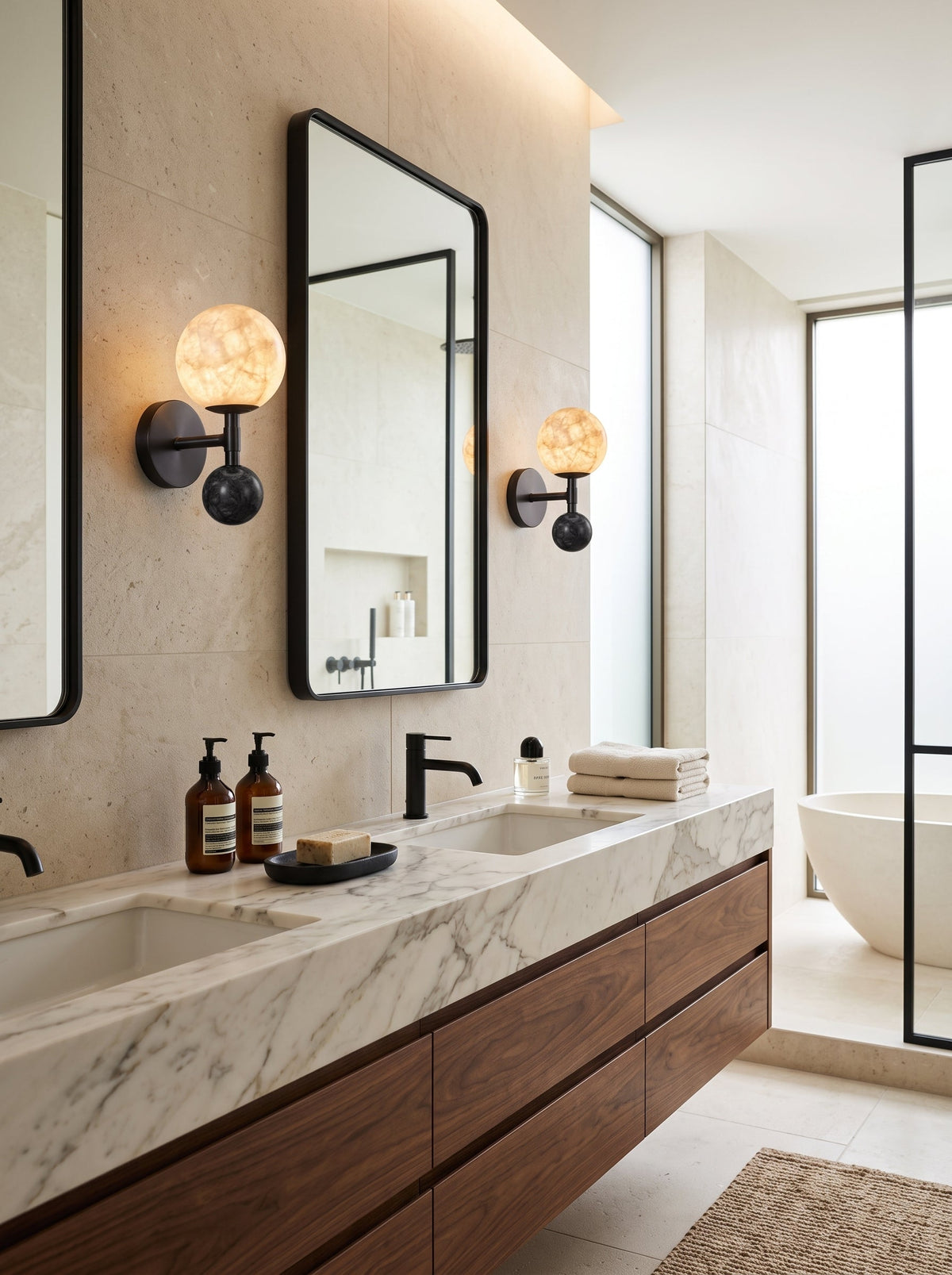 Tarrowcombe Wandleuchte aus Alabaster