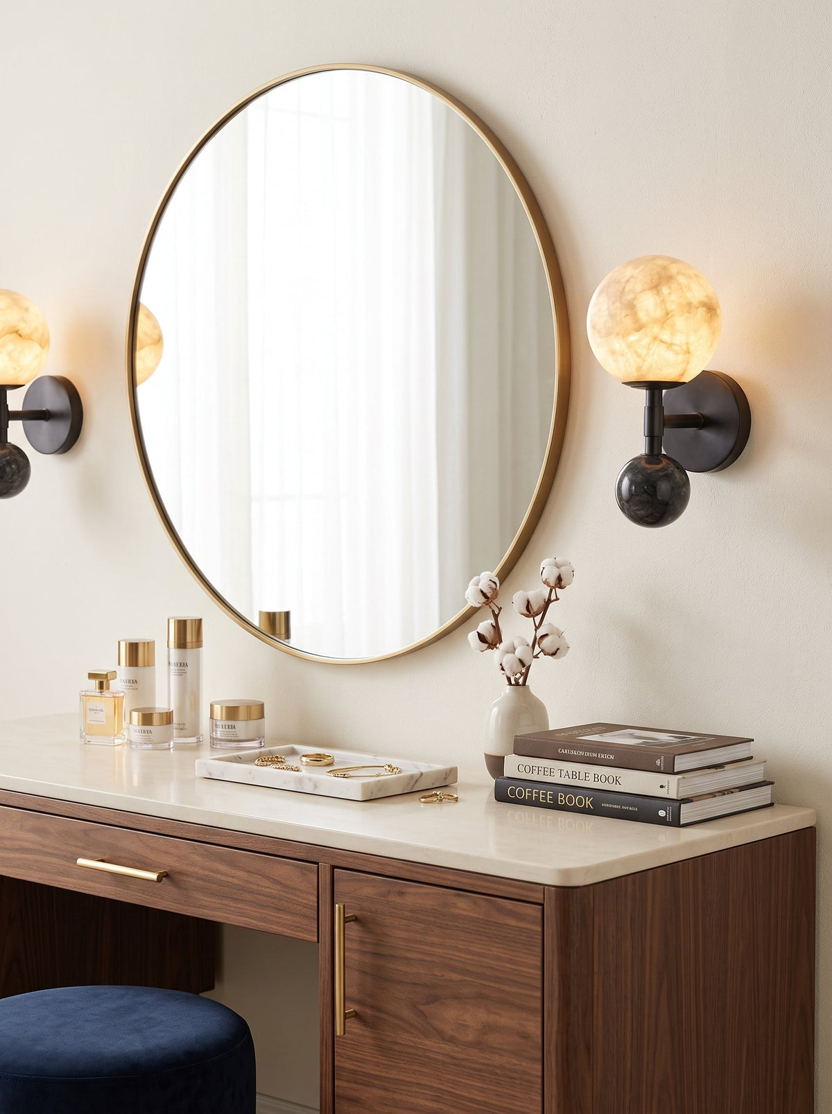 Tarrowcombe Wandleuchte aus Alabaster