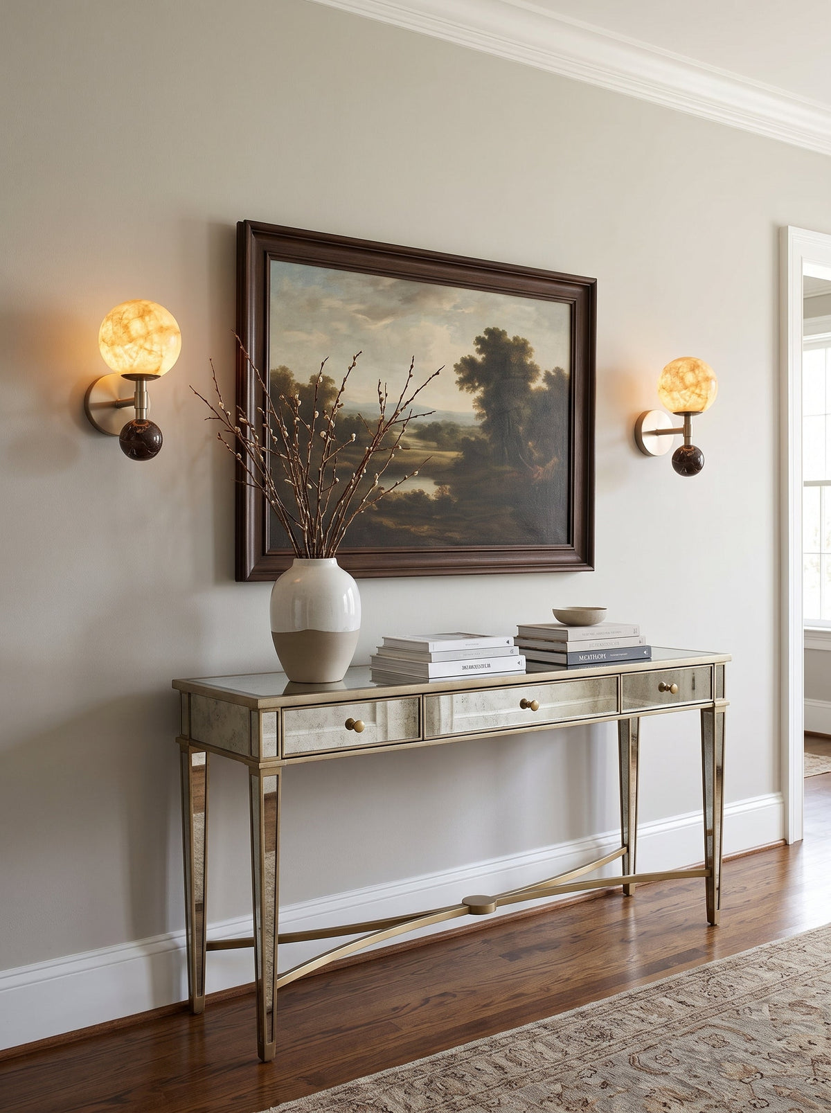 Tarrowcombe Wandleuchte aus Alabaster