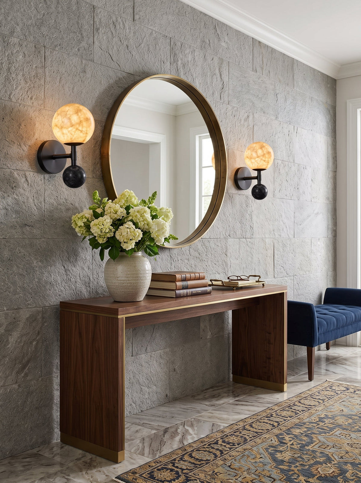 Tarrowcombe Wandleuchte aus Alabaster