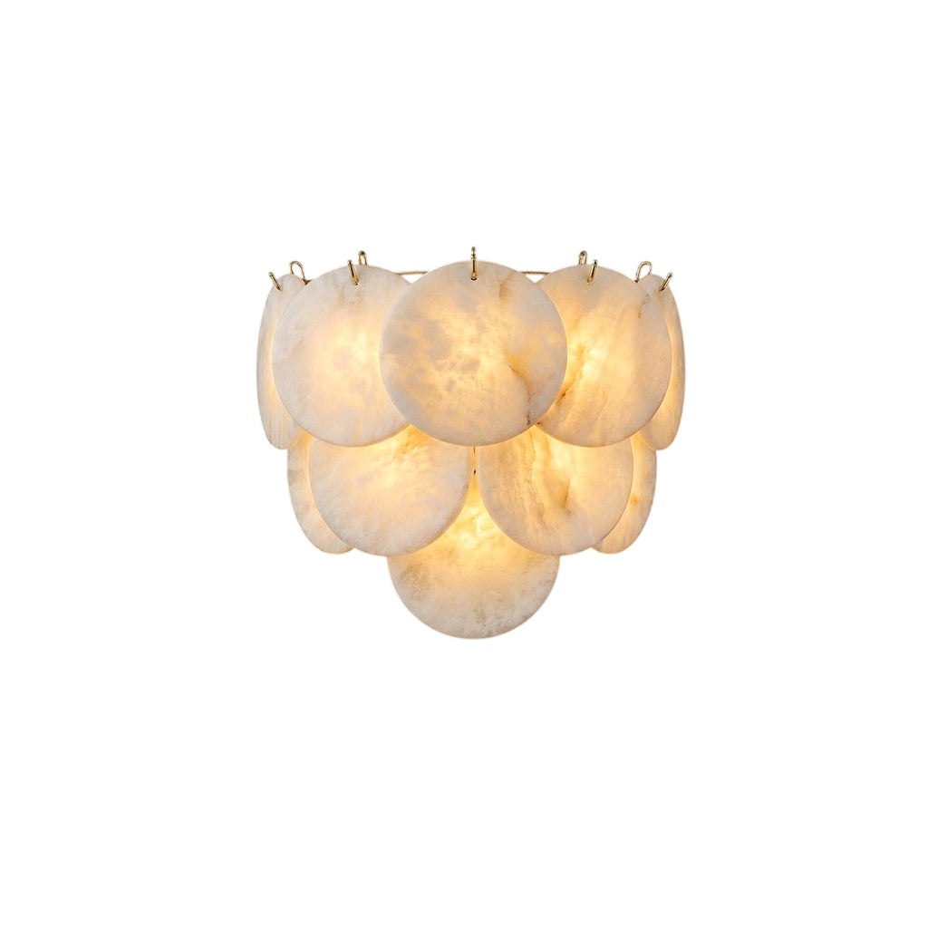 Pemberhurst Wandleuchte aus Alabaster-Scheibe