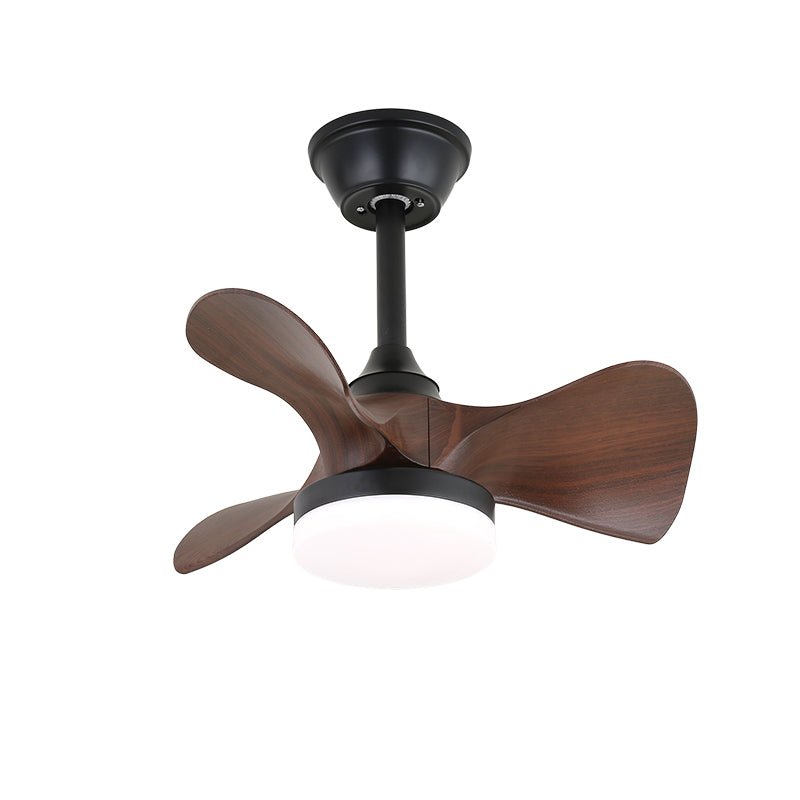 Elvelira minimalistisch Schwarzes Holz Deckenventilator mit Beleuchtung