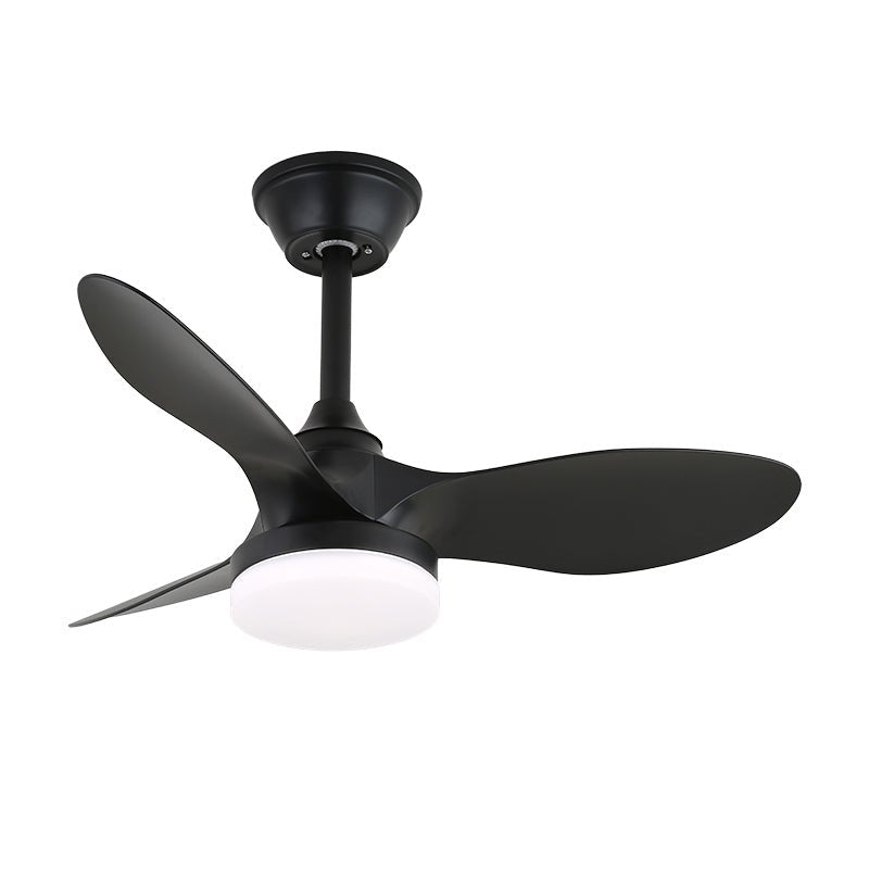 Elvelira minimalistisch Schwarzes Holz Deckenventilator mit Beleuchtung