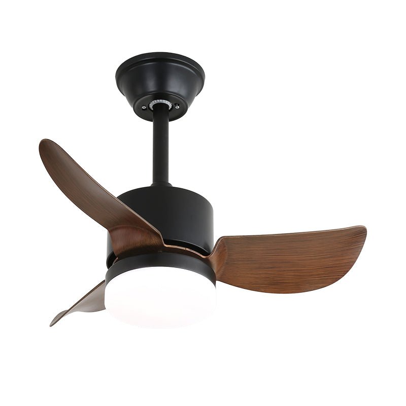 Elvelira minimalistisch Schwarzes Holz Deckenventilator mit Beleuchtung