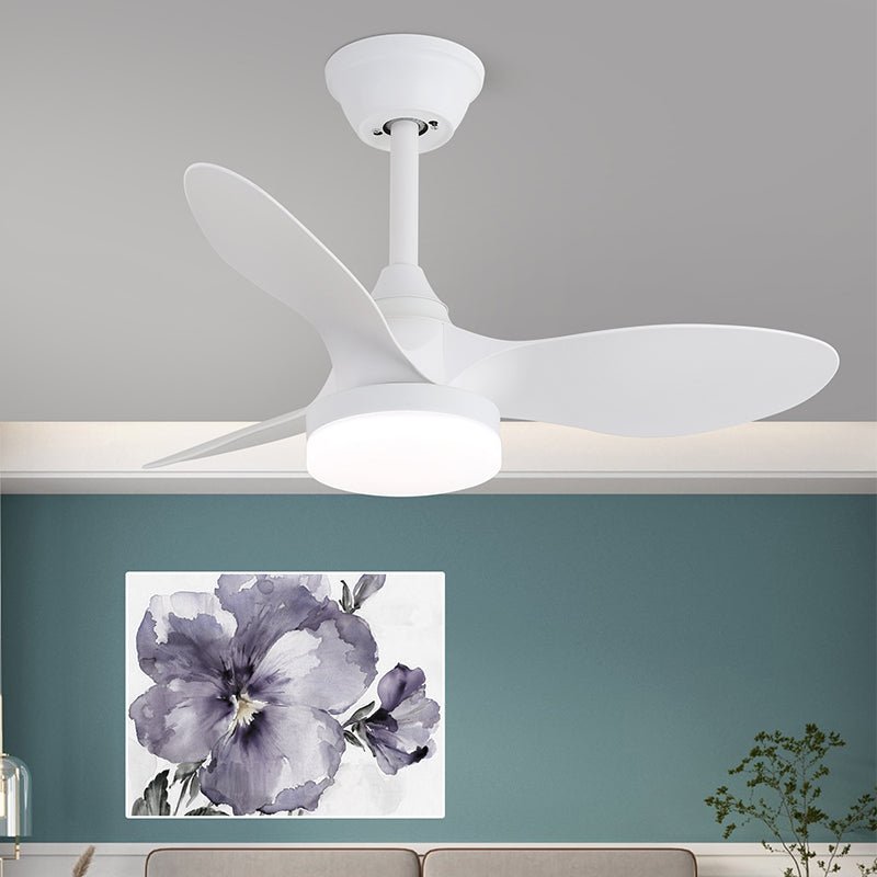 Elvelira minimalistisch Schwarzes Holz Deckenventilator mit Beleuchtung
