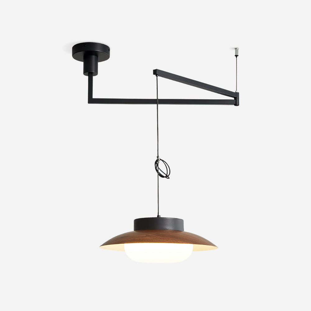 Teriivise Pendelleuchte mit Schwenkarmlampe