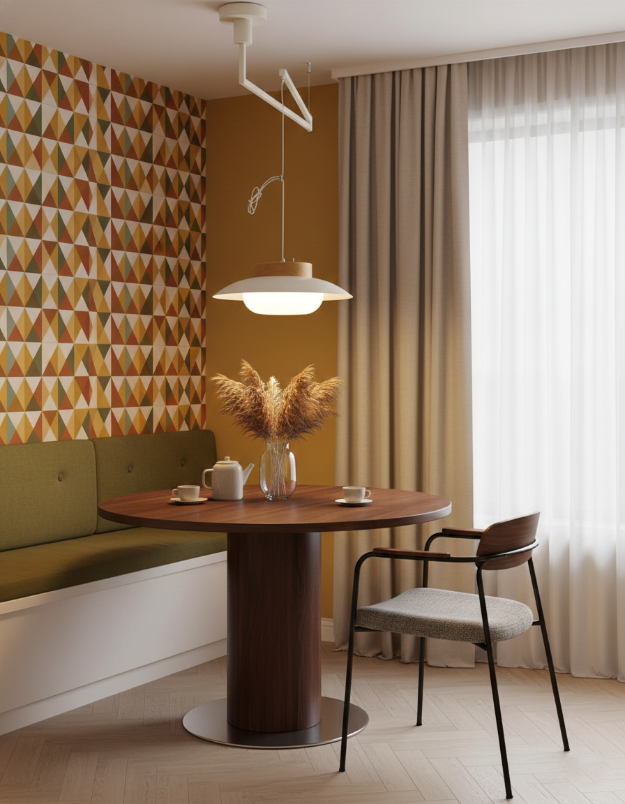 Teriivise Pendelleuchte mit Schwenkarmlampe