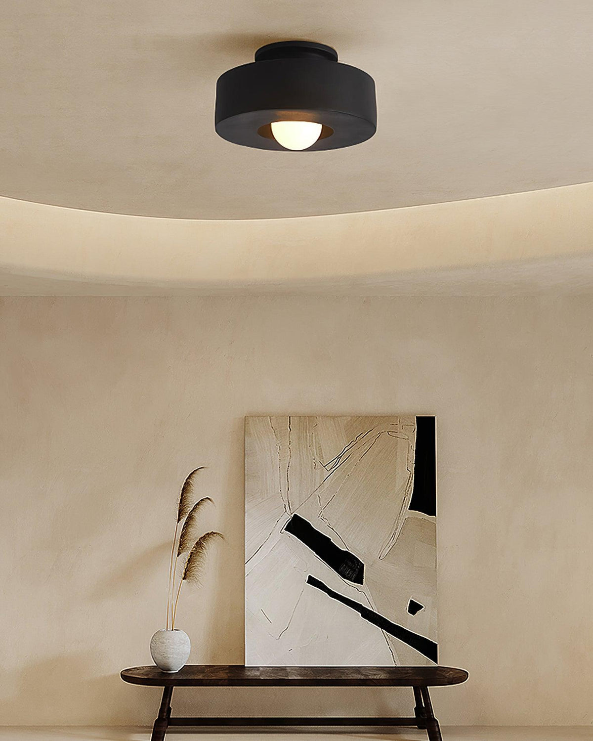 Celelian Deckenleuchte Simon Kunstharz Zylindrisch