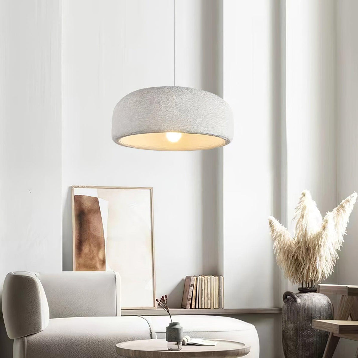 Avi LED Pendelleuchte Schale Grau Schlaf/Esszimmer Metall