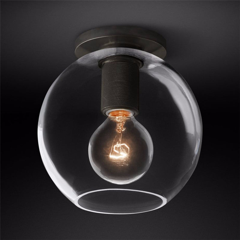 Elthyn Deckenleuchte Kegel Glas Messing Minimalistisch Industriell