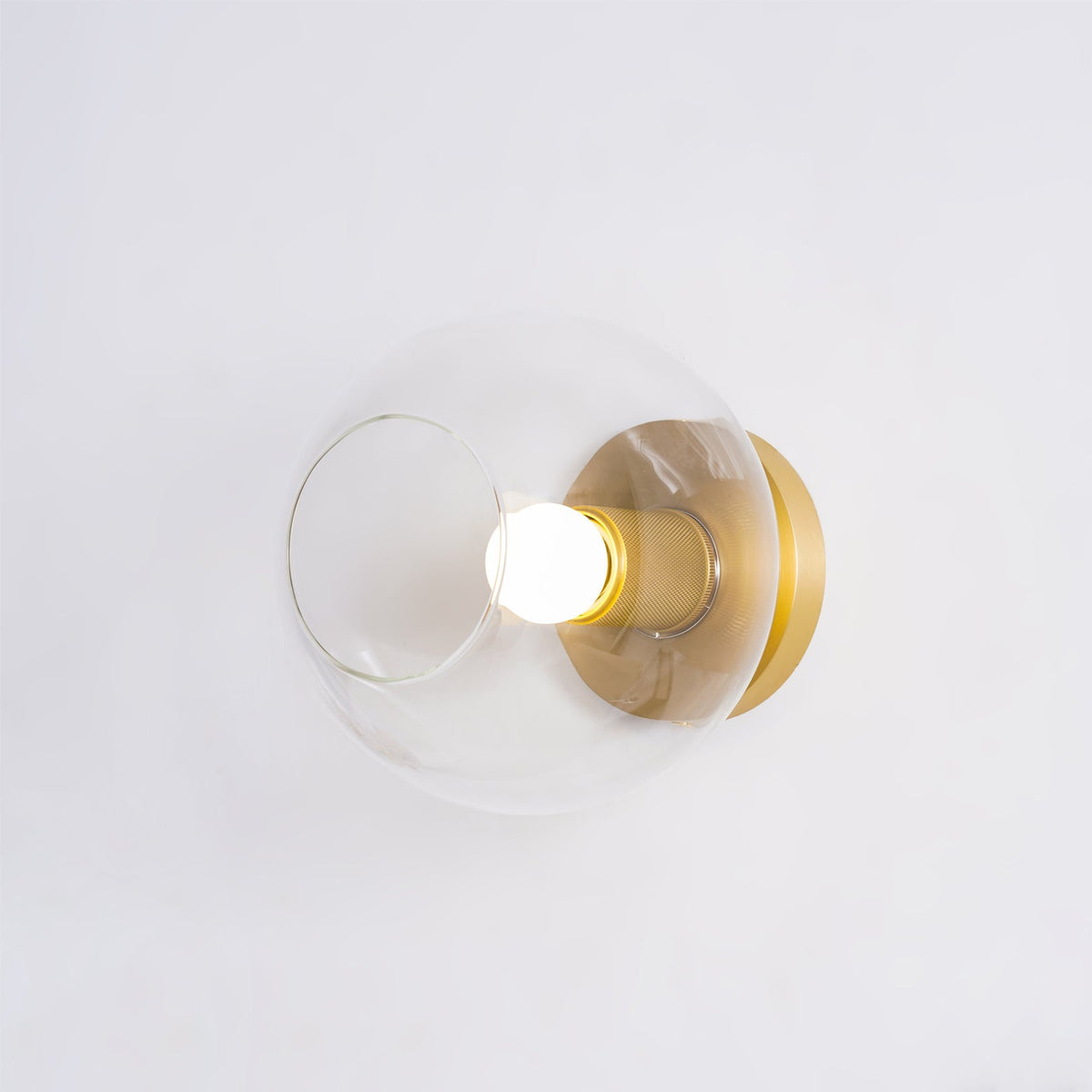 Elthyn Deckenleuchte Kegel Glas Messing Minimalistisch Industriell