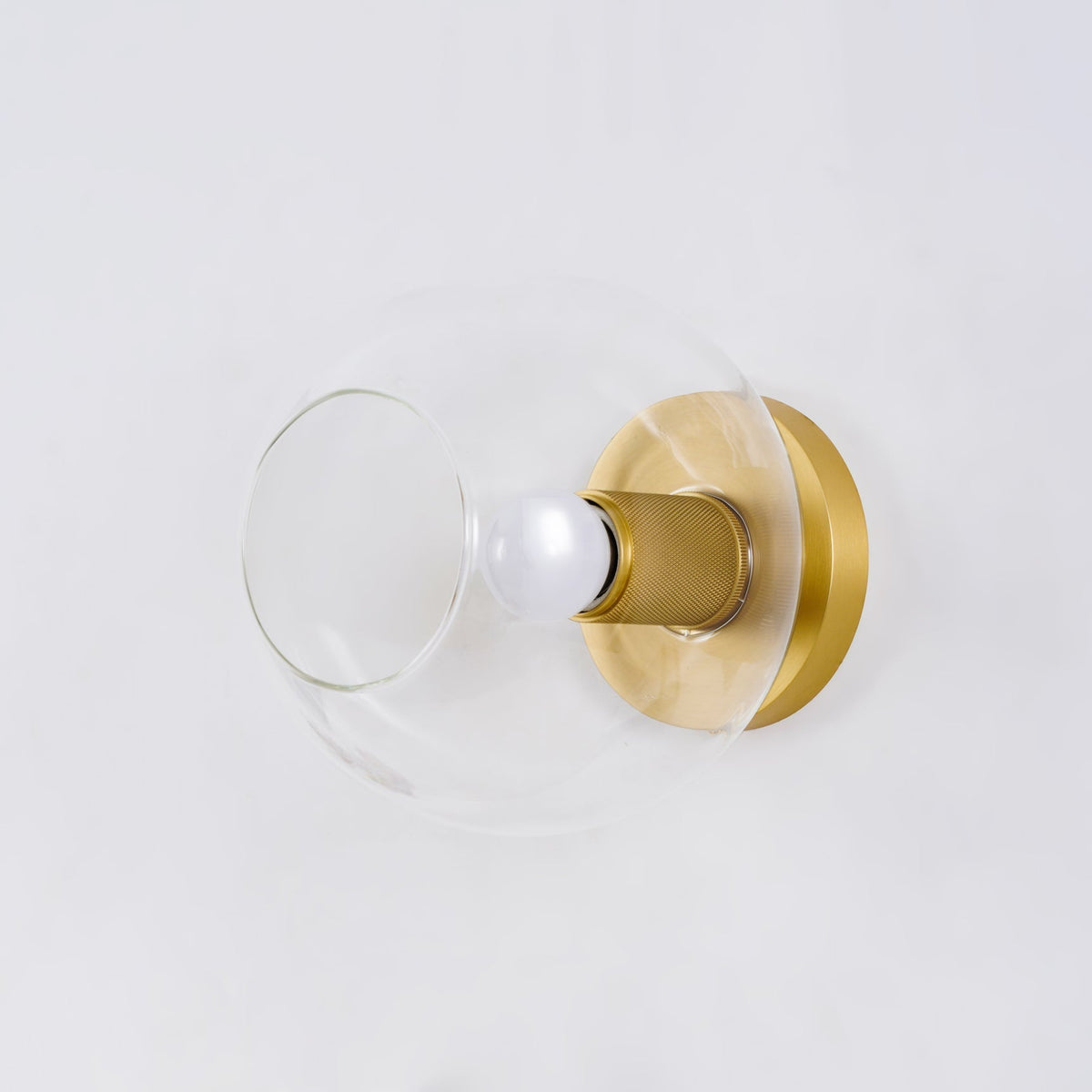 Elthyn Deckenleuchte Kegel Glas Messing Minimalistisch Industriell