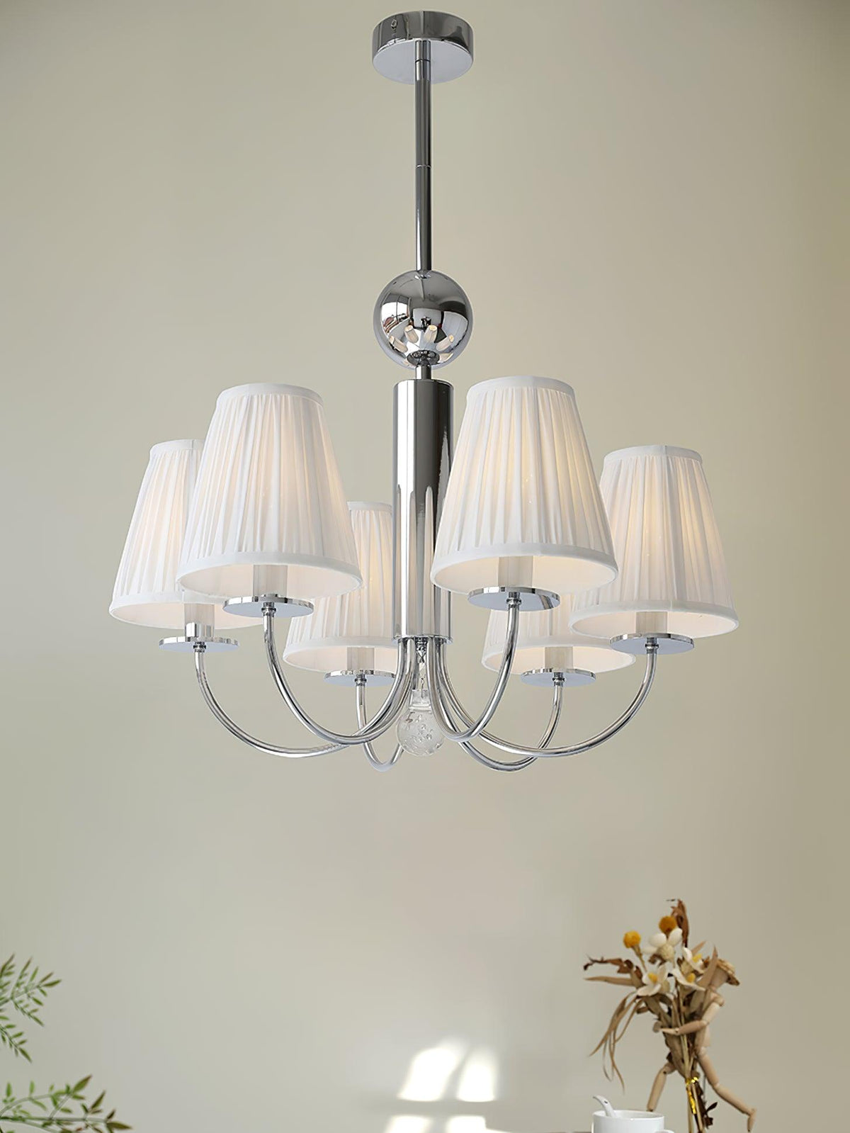 Glimmer Simplicity Kronleuchter Chrom