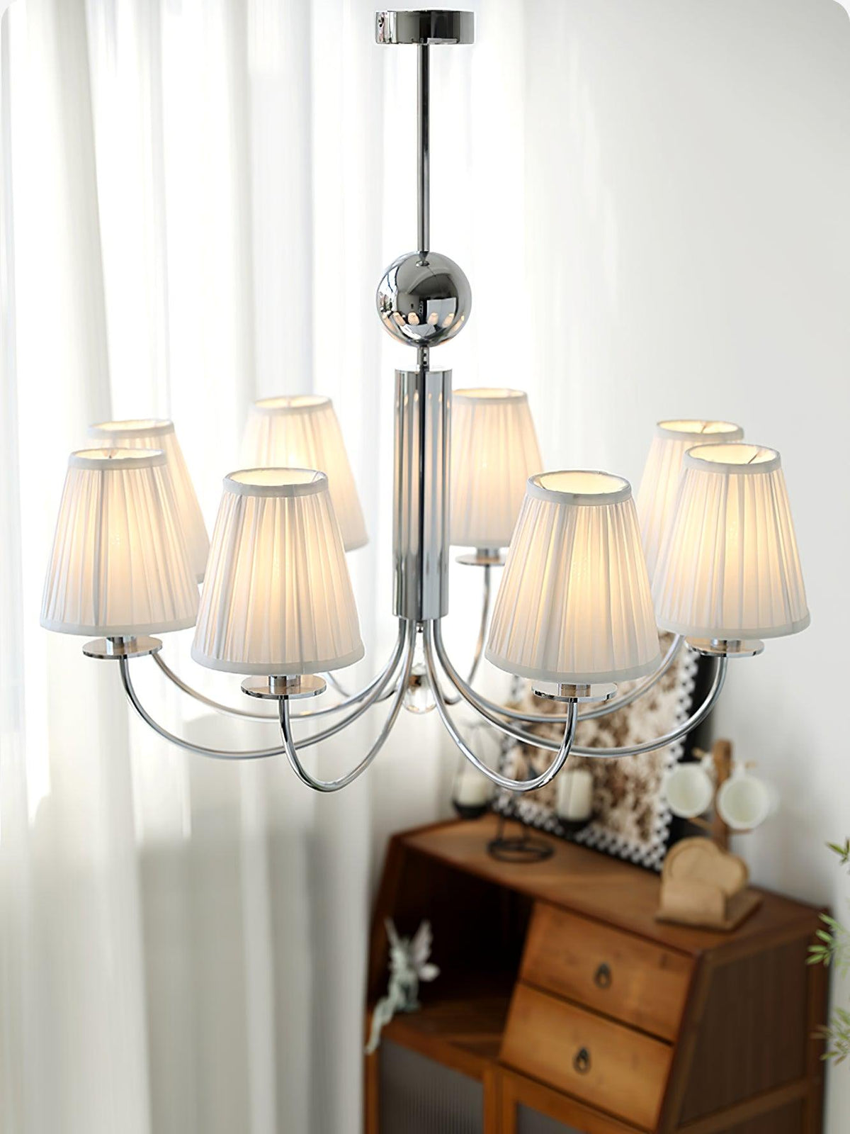 Glimmer Simplicity Kronleuchter Chrom