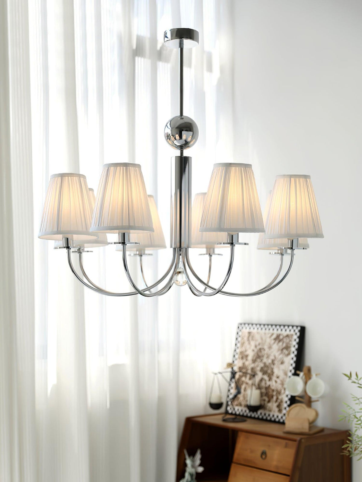 Glimmer Simplicity Kronleuchter Chrom