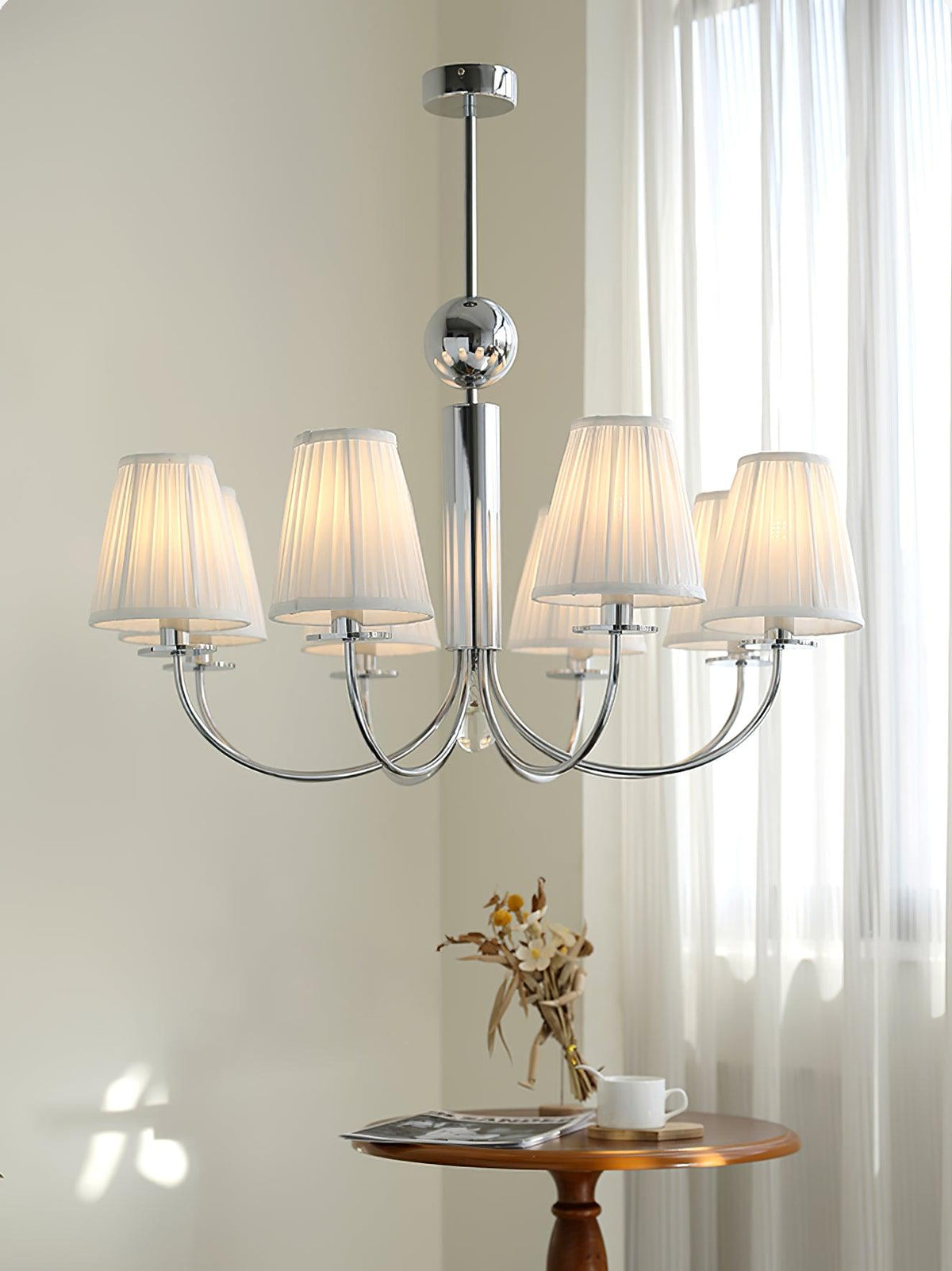 Glimmer Simplicity Kronleuchter Chrom
