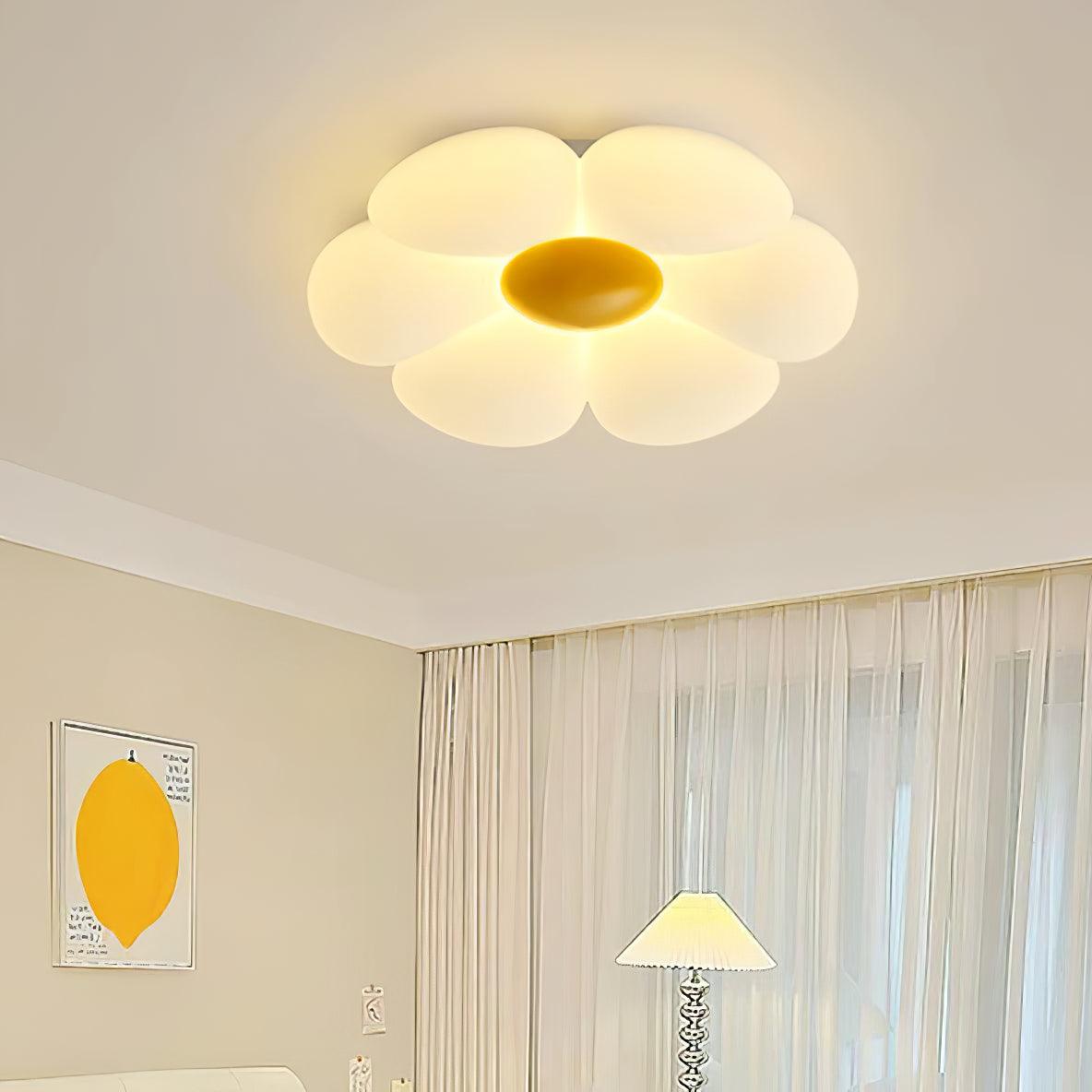 Liorinella Deckenleuchte Sechsstreifen-Blumenform Eleganter Charme für Kinderzimmer