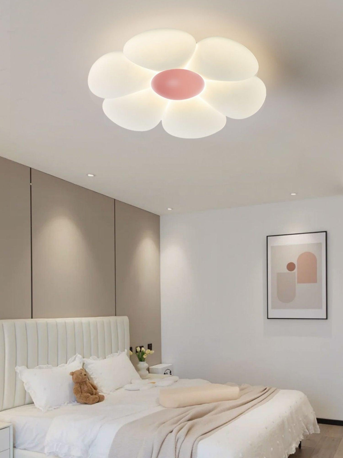 Liorinella Deckenleuchte Sechsstreifen-Blumenform Eleganter Charme für Kinderzimmer