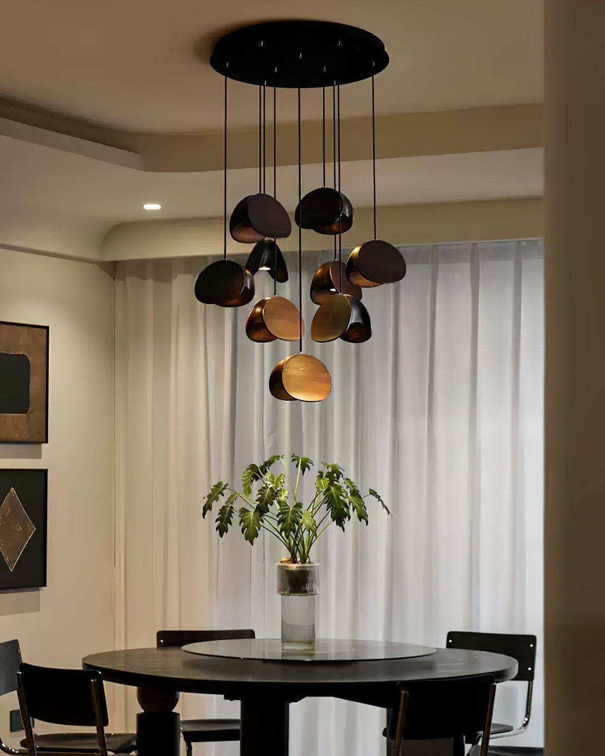 Elmiren Cluster Holz Pendelleuchte