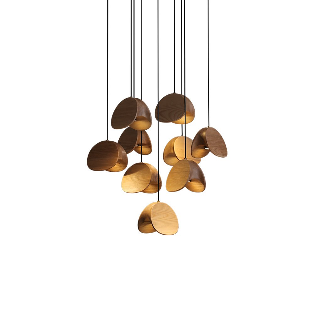 Elmiren Cluster Holz Pendelleuchte